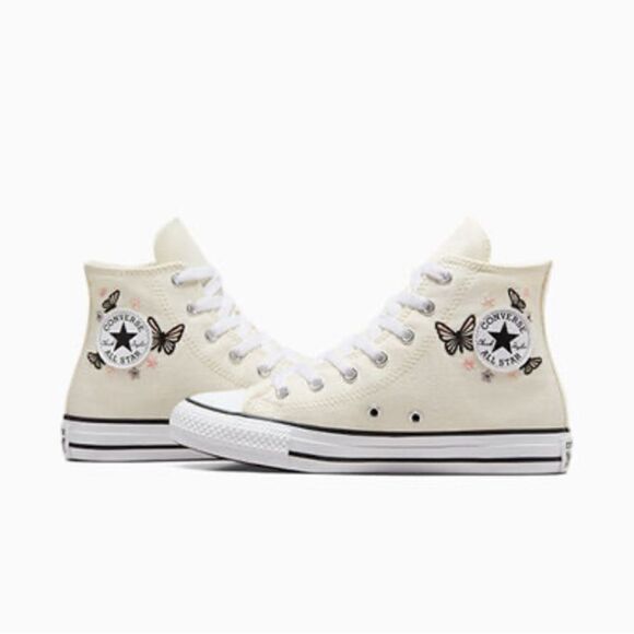 Women’s Converse Chuck Taylor All Star Butterflies Hightop Sneaker Shoes Size 8 - Picture 12 of 16